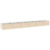 vidaXL Raised Garden Bed Ivory 600 x 80 x 55 cm cold-rolled steel