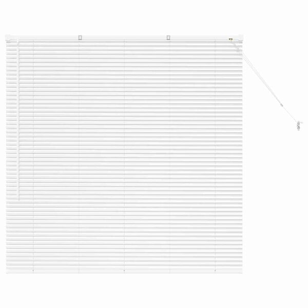 vidaXL Window Blind with Curtains Manual White Aluminium