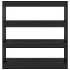 vidaXL Book Cabinet/Room Divider Black 100x30x103 cm