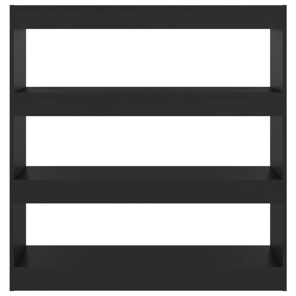 vidaXL Book Cabinet/Room Divider Black 100x30x103 cm