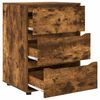 vidaXL Storage Cabinet Smoked Oak 60 x 48 x 81 cm Engineered Wood