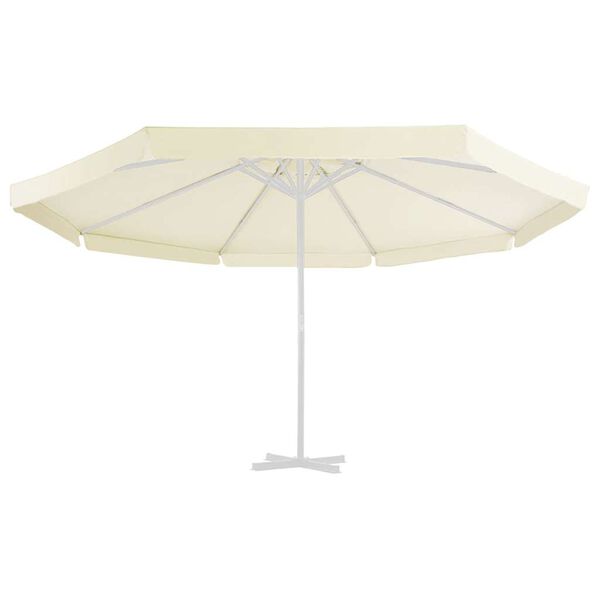 vidaXL Replacement Fabric for Outdoor Parasol Sand 515 cm