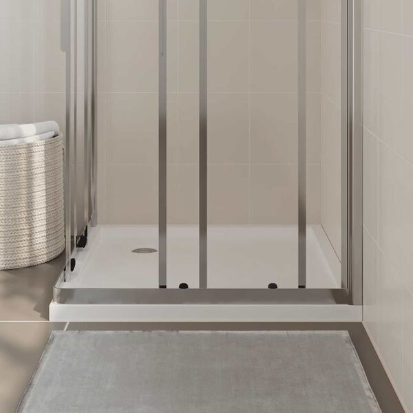 vidaXL Square ABS Shower Base Tray White 80x80 cm