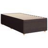 vidaXL Bed Frame without Mattress Dark Brown 90x190 cm Single Fabric