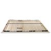vidaXL Slatted Bed Base without Mattress with 28 Slats 7 Zones 120x200 cm