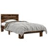 vidaXL Bed Frame without Mattress Smoked Oak 90x190 cm Single