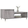 vidaXL Coffee Table Grey Sonoma 100x50x45 cm Engineered Wood