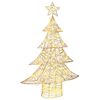vidaXL Christmas Tree 120 LEDs Warm white 120.5 cm PET