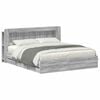 vidaXL Bed Frame with Storage Grey Sonoma 180 x 200 cm Engineered Wood