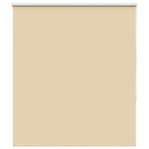 vidaXL Roller Blind Blackout Beige 130x130 cm Fabric Width 126.6 cm Polyester