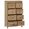 vidaXL Chest of Drawers 55x30x90 cm Solid Wood Teak