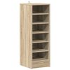 vidaXL Shoe Cabinet Sonoma Oak 31.5x35x90 cm Engineered Wood