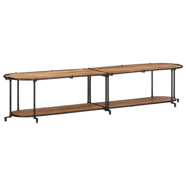 vidaXL TV Cabinet 200x42x40 cm Solid Wood Acacia