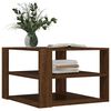 vidaXL Coffee Table Brown Oak 58x58x40 cm Engineered Wood