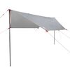 vidaXL Car Tent Grey and Orange Waterproof