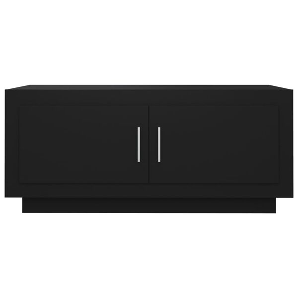 vidaXL Coffee Table Black 102x50x45 cm Engineered Wood