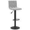 vidaXL Bar Stools 2 pcs Light Grey Velvet