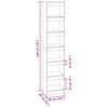 vidaXL Book Cabinet/Room Divider Black 40x30x198 cm