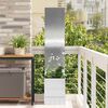 vidaXL Garden Privacy Screen Sliver 32 x 140 cm Stainless steel