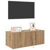 vidaXL TV Wall Cabinet Artisan Oak 80 x 35 x 31 cm Engineered Wood