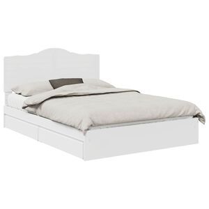 vidaXL Storage Bed with Headboard White 150 x 200 cm Engineered Wood