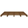 vidaXL Bed Frame without Mattress Brown Solid Wood Pine Small Double