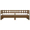 vidaXL Pull-out Day Bed without Mattress Honey Brown 2x(90x190) cm