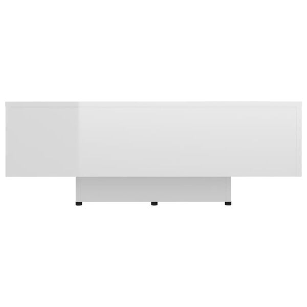 vidaXL Coffee Table High Gloss White 85x55x31 cm Engineered Wood