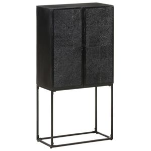 vidaXL Sideboard | Black | Solid acacia wood | Medium | Sideboard | Rectangular