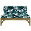 vidaXL Middle Sofa 120x80 cm Impregnated Wood Pine