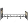 vidaXL Metal Bed Frame without Mattress Sonoma Oak 193x201 cm