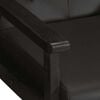 vidaXL Armchair Black Real Leather