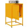 vidaXL Bedside Cabinets 2 pcs Mustard Yellow 36x39x60.5 cm Steel