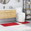 vidaXL Anti-slip Bath Mat Set 2 pcs Red PP