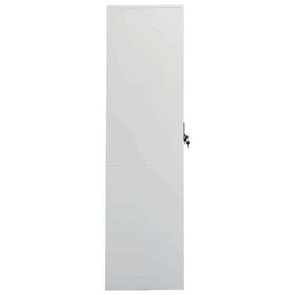 vidaXL Wardrobe Light Grey 80x50x180 cm Steel
