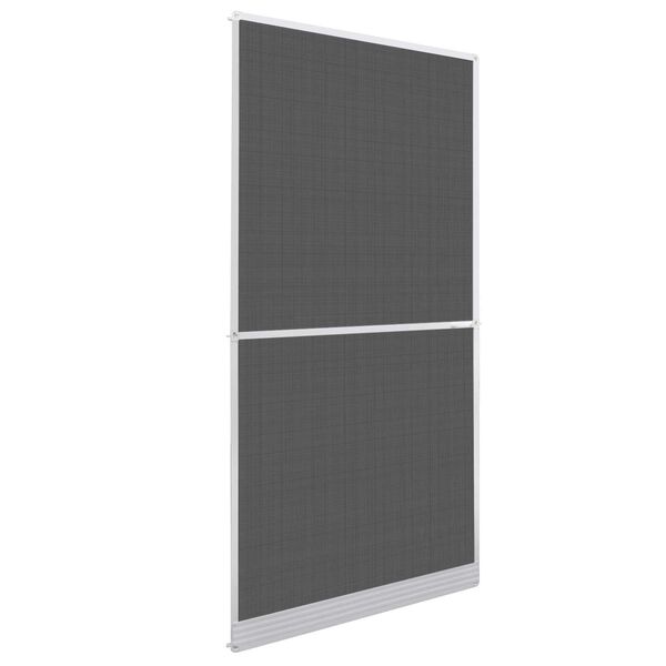 vidaXL Hinged Insect Screen Manual White and Black 100 x 215 cm