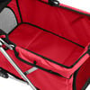 vidaXL Folding Dog Stroller Red 76x50x100 cm Oxford Fabric