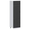 vidaXL Kitchen Cupboard "Lucca" Black Engineered Wood