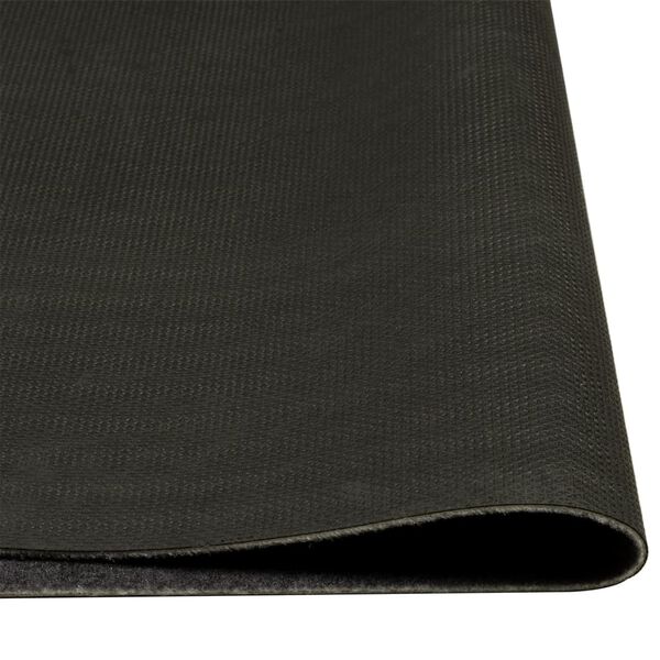 vidaXL Kitchen Rug Washable Wine Grey 45x150 cm Velvet