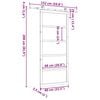 vidaXL Sliding Door Brown 80 x 208 cm Solid Pine Wood