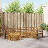 vidaXL Sofa Sets 6 pcs Natural Solid Acacia Wood