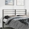 vidaXL Metal Headboard Black 135 cm