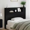 vidaXL Headboard Black Oak 120 x 15 x 103.5 cm Engineered Wood