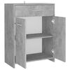vidaXL Bathroom Cabinet Concrete Grey 60x33x80 cm Engineered Wood