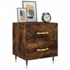 vidaXL Bedside Cabinets 2 pcs Smoked Oak 40x35x47.5 cm Engineered Wood