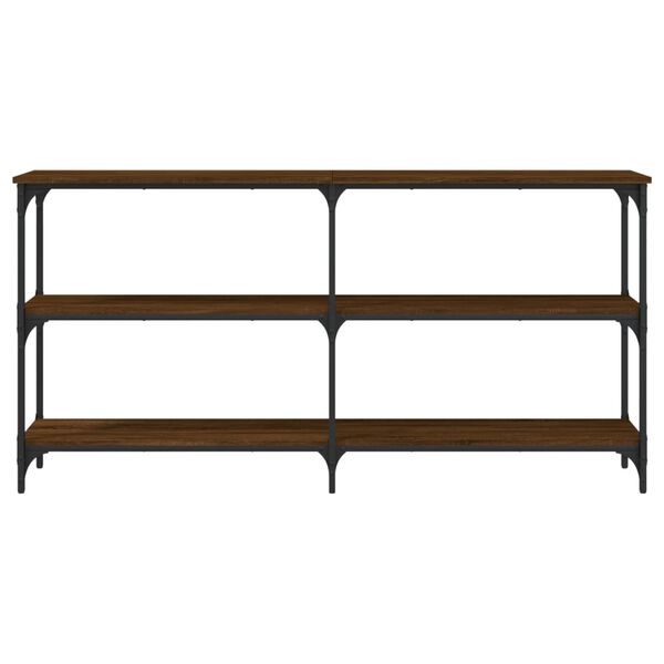 vidaXL Console Table Brown Oak 150x29x75 cm Engineered Wood