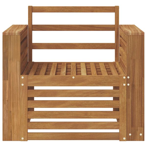 vidaXL Outdoor Sofa Set Natural 79 x 63 x 73 cm Solid Acacia Wood