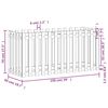 vidaXL Garden Raised Bed with Fence Design 150x50x70 cm Impregnated Wood Pine