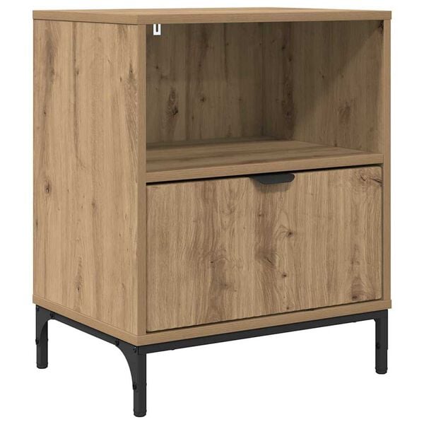 vidaXL Bedside Table Artisan oak 49 x 36 x 61 cm Engineered wood