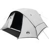 vidaXL Family Tent Cabin 6-Person White Blackout Fabric Waterproof